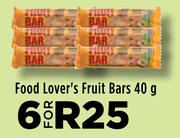Food Lover's Fruit Bars-For 6 x 40g
