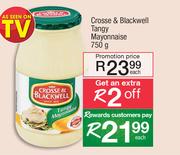 Crosses & Blackwell Tangy Mayonnaise-750g Each