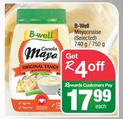 B-Well Mayonnaise (Selected)-740g/750g Each