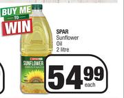 Spar Sunflower Oil-2L Each