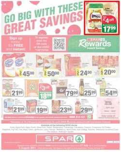 SPAR EASTERN CAPE : Go Big (27 July - 8 August 2021) Valid in Acres, Algoa Park, Aliwal North, Aspen, Burgersdorp. Cambridge, Camdeboo, Cradock, Crossways, Dagbreek, Fig tree, Fleet, Linton, page 8