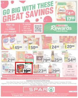 SPAR EASTERN CAPE : Go Big (27 July - 8 August 2021) Valid in Acres, Algoa Park, Aliwal North, Aspen, Burgersdorp. Cambridge, Camdeboo, Cradock, Crossways, Dagbreek, Fig tree, Fleet, Linton, page 8