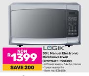 Logik 30L Manual Electronic Microwave Oven EM9P03FF-P00E00