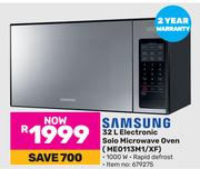 Samsung 32L Electronic Solo Microwave Oven ME0113M1/XF