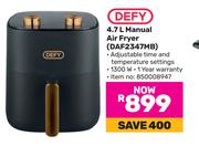 Defy 4.7L Manual Air Fryer DAF2347MB