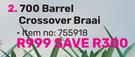 Megamaster 700 Barrel Crossover Braai