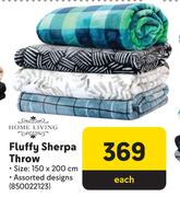 Home Living Fluffy Sherpa Throw-Each