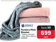 Sesli Pandora Mink Blanket-Each