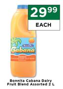 Bonnita Cabana Dairy Fruit Blend Assorted-2L Each