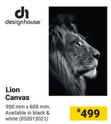 DH Lion Canvas 900mm x 600mm 850013021