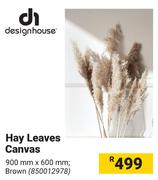 DH Hay Leaves Canvas 900mm x 600mm (Brown) 850012978