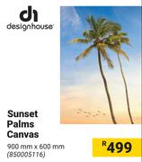 DH Sunset Palms Canvas 900mm x 600mm 850005116