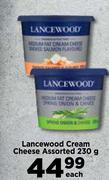 Lancewood Cream Cheese Assorted-230g Each
