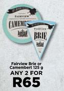 Fairview Brie Or Camembert-For Any 2 x 125g