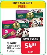 Jungle Cereal Bars (All Variants)-5 x 40g