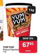 Yum Yum Peanut Spread-1Kg Each