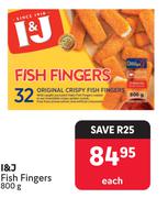 I&J Fish Fingers-800g Each