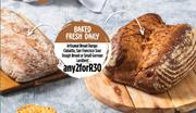 Artisanal Bread Range: Ciabatta, San Francisco Sour Dough Bread Or Small German Landbrot-For Any 2