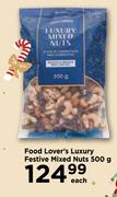 Food lover's Luxury Festive Mixed Nuts-500g Each