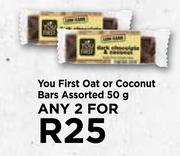 You First Oat Or Coconut Bars Assorted-For Any 2 x 50g