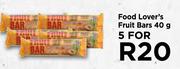 Food Lover's Fruit Bars-For 5 x 40g