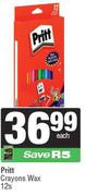 Pritt Crayons Wax-12s Each