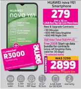Huawei Nova Y61 Smartphone-On 1.2GB Red Top Up Core More Data