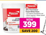 Plascon 20L True Colour Fresh White Paint