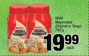Spar Mayonnaise(Original Or Tangy)-750g Each