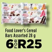 Food Lover's Cereal Bars Assorted-For 6 x 28g