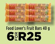 Food Lover's Fruit Bars-For 6 x 40g