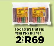 Food Lover's Fruit Bars Value Pack-For 2 x 10 x 40g