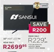 Sansui 32" HDR LED TV