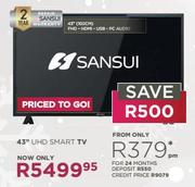 Sansui 43" UHD Smart TV