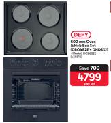 Defy 600mm Oven & Hob Box Set (DBO482E + DHD332) DCB822E