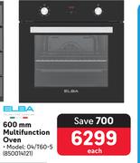 Elba 600mm Multifunction Oven 04/T60-5
