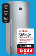 Bosch 578L Frost Free Combi Fridge KGN76CI3OU