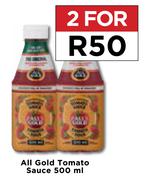 All Gold Tomato Sauce-For 2 x 500ml