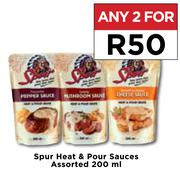 Spur Heat & Pour Sauces Assorted-For Any 2 x 200ml