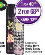 Lentheric Hoity Toity Body Spray Assorted-For 1 X 90ml