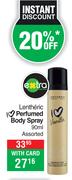 Lentheric Perfumed Body Spray Assorted-90ml