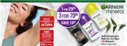 Garnier Mineral Anti-Perspirant Roll-On For Men Or Women Assorted-For 1 x 50ml