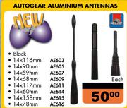 Autogear Aluminium Antennas-Each