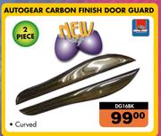 Autogear 2 Piece Curved Carbon Finish Door Guard DG16BK