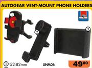 Autogear Vent-Mount Phone Holders 52-92mm UHM07