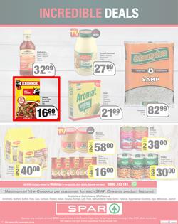SPAR EASTERN CAPE : Turn Your Shopping Into A Car (19 April - 01 May 2022) | Valid In Amahlathi, Bedford, Buffalo Flats, Cala, Centane, Hankey, Indwe, Idutywa, Komga, Lady Frere, Nemato, Patensie, page 8