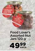 Food Lover's Assorted Nut Jars-120g Each