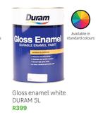 Duram Gloss Enamel (White)-5Ltr