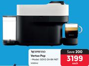 Nespresso Vertuo Pop GDV2-ZA-BK-NET