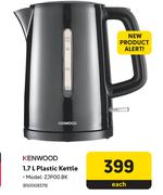Kenwood 1.7Ltr Plastic KettleZJPOO.BK